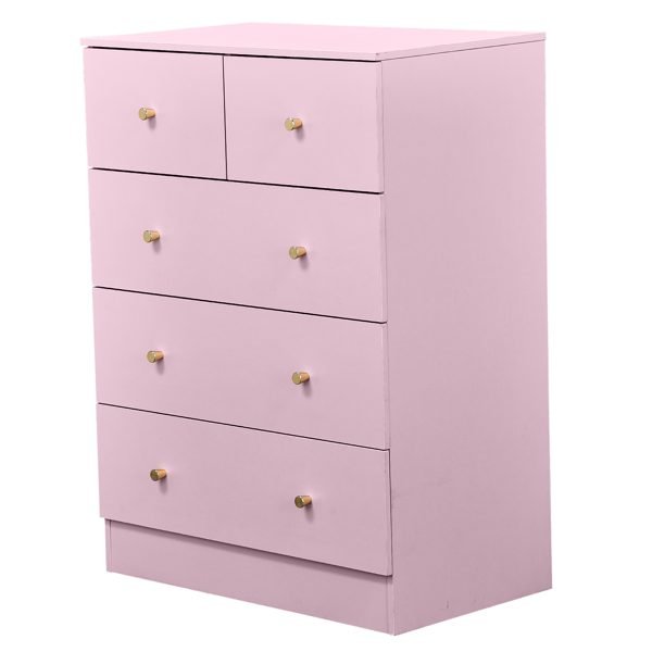 Vaeny 5-Drawer Chest of Drawers, 36 Inch – Gold – view 2