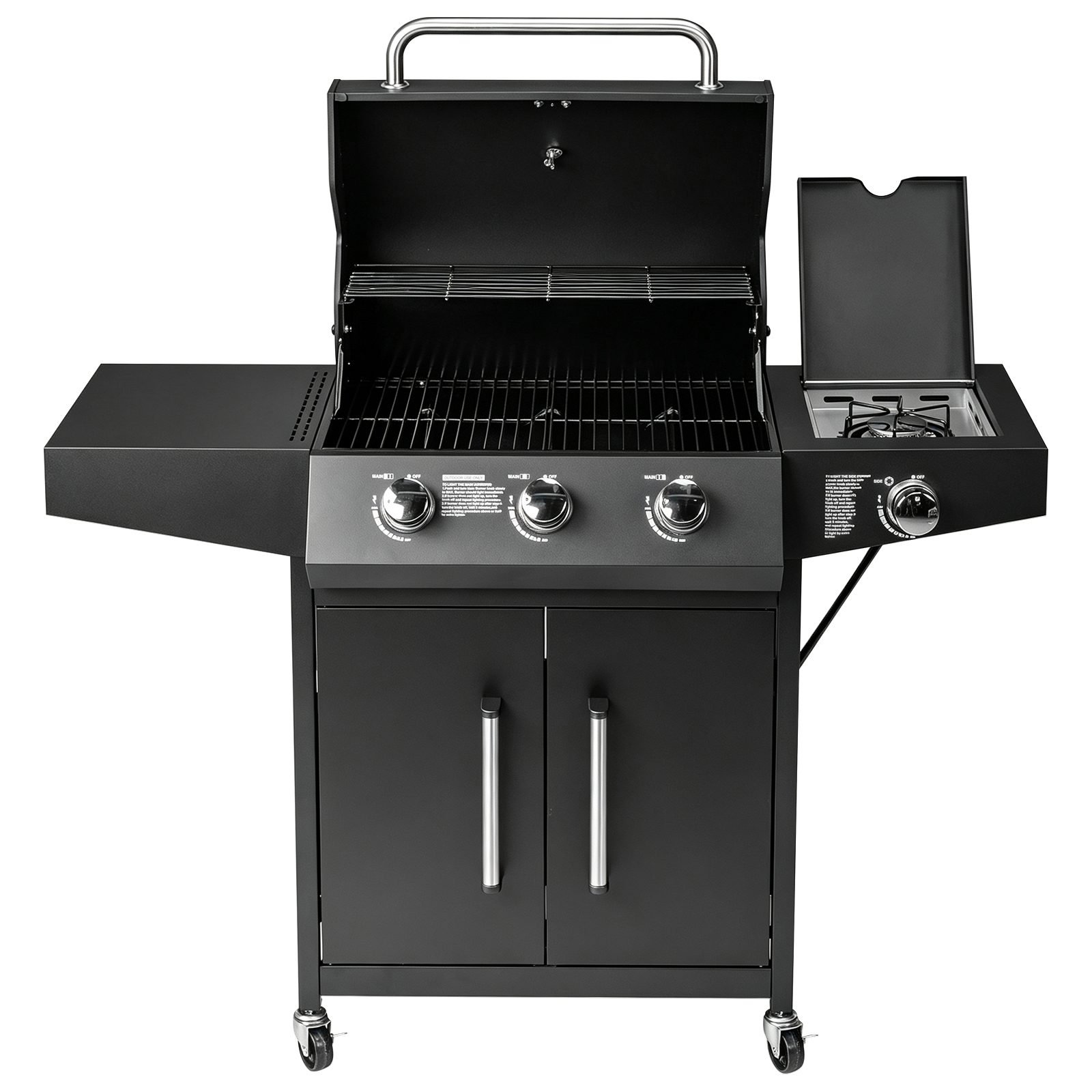 Vaeny 4-Burner 46,000 BTU Gas Grill with Side Burner – view 4
