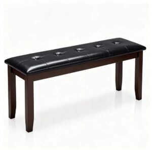 Vaeny 45.5" Solid Rubber Wood Entryway Bench 400LBS