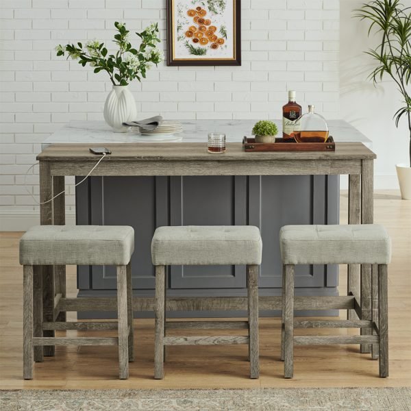 Vaeny 59 Inch Bar Table Dining Table – view 6