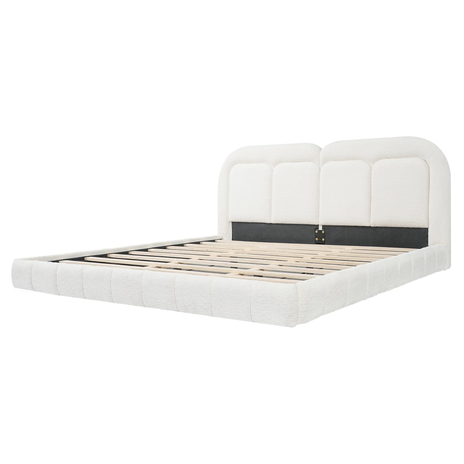 Vaeny King Tufted Boucle Platform Bed – view 6