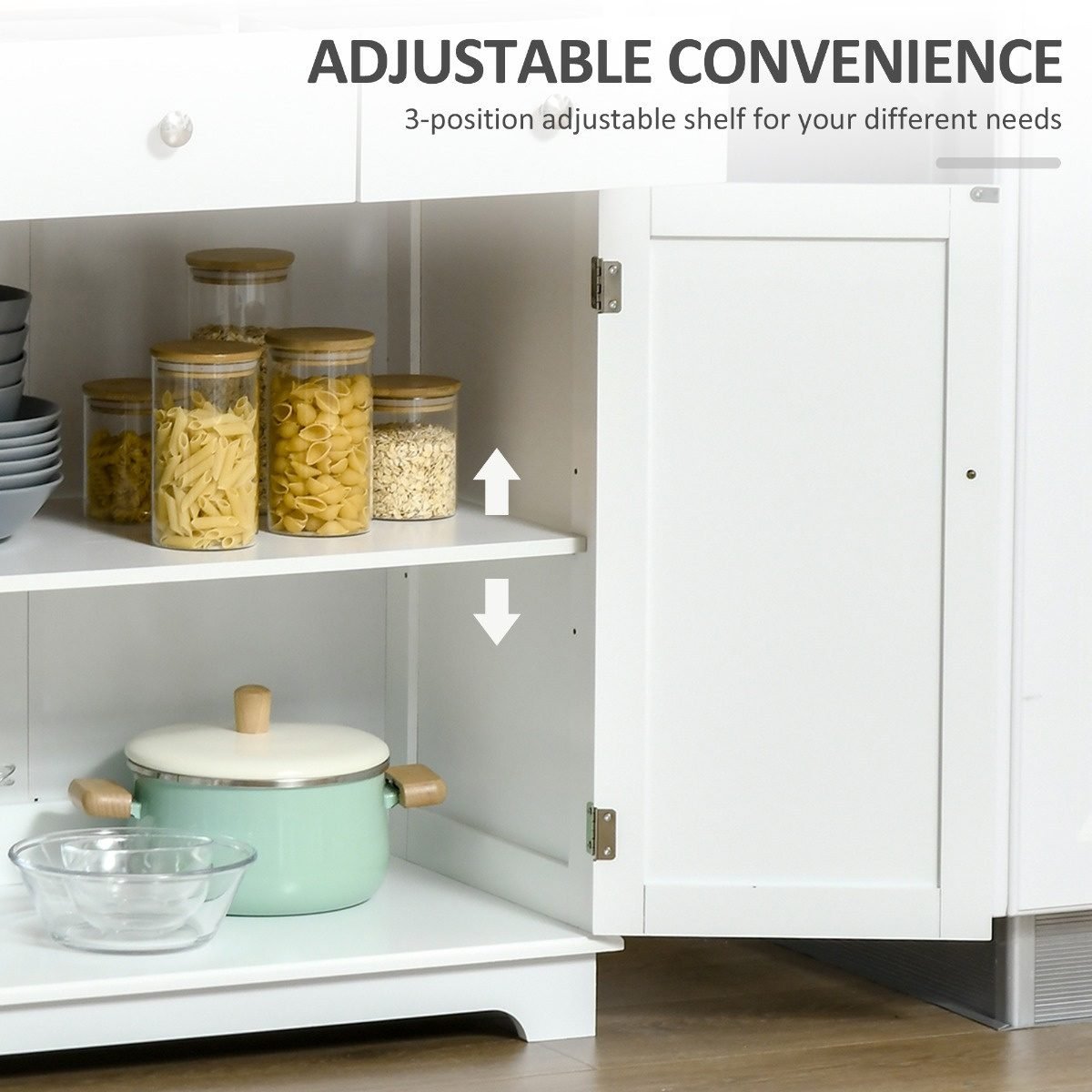 Vaeny Kitchen Storage Cabinet Shipping – view 4