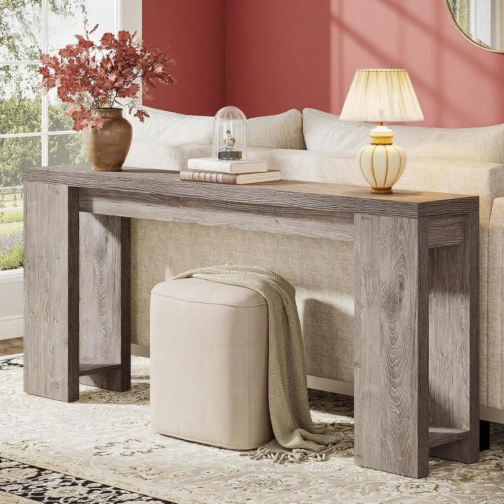 Vaeny Long Console Table Living Room Table – Style 2 – view 4